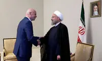 روحانی در دیدار با اینفانتینو:‌ مسائل غیر ورزشی نباید در ورزش اثرگذار باشد