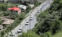 عکس: جاده چالوس در تعطیلات اخیر
