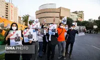 تجمع حامیان همتی در میدان ولیعصر تهران