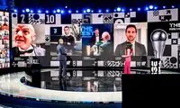 واکنش رونالدو در لحظه انتخاب لواندوفسکی
