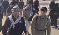 عکس فرزند هاشمی در پیاده روی اربعین کربلا
