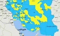 رنگ‌بندی جدید شهر‌های کشور درباره کرونا