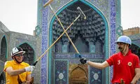 مسابقات نمادین چوگان در میدان نقش جهان
