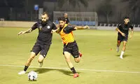مدافع استقلال در تمرین ام‌صلال!