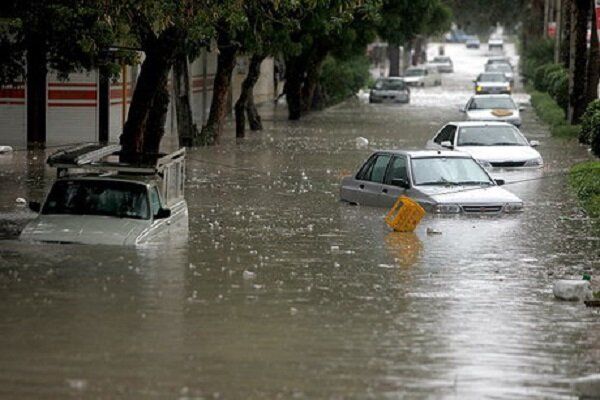 وضعیت کرمانشاه ساعتی بعد از بارش‌های سنگین 