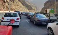 توقف یک‌ساعته خودروها در آزادراه تهران-شمال