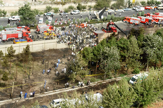 تصاویر هوایی از سانحه دلخراش «ایران 140»