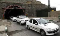 ترافیک سنگین جاده چالوس