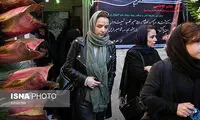 ترانه علیدوستی در مراسم ختم مادر «زهرا رهنورد»