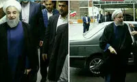 حضور روحانی در صداوسیما برای ضبط برنامه