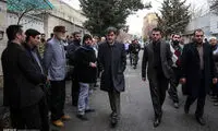 عکس: تشییع پیکر مادر محمود احمدی‌ نژاد