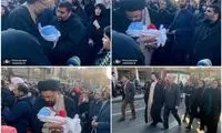 نوه امام در مراسم تشییع سردار سلیمانی