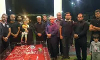 حضور طاهری بر سر مزار نوروزی
