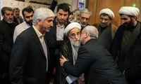 عکس: فرزندان رهبر انقلاب در ختم سلحشور
