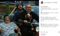استایل جالب فرخ‌نژاد و ژوله هنگام موتورسواری