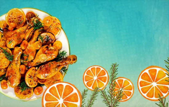 طرز تهیه‌ی مرغ پرتقالی مجلسی؛ روش‌های گرفتن بوی زهم مرغ