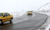 بارش برف و باران در جاده‌های ۱۰ استان کشور