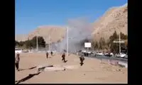 لحظه‌‌ انفجار نخست در گلزار شهدای کرمان
