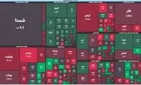 بورس سرتاسر قرمز پوش شد