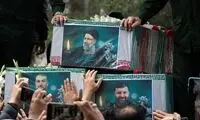 گریه دولتمردان هنگام ورود پیکر شهدا به تهران