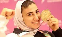 نصب بنر بانوی قهرمان ایران در سطح شهر تهران