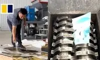شغل عجیب این مرد، شدیدا جلب توجه کرد
