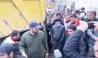 کنایه به رئیسی با عکس روحانی در سیل