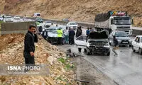 تصادف ۳۰ دستگاه خودرو در اتوبان قزوین - کرج