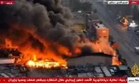 تصویر جدید از حمله هوایی ناشناس به دمشق