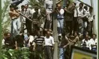 تصاویر منتشر نشده از مراسم تشییع احمد شاملو
