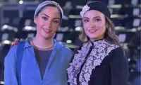 گلاره عباسی و ترلان پروانه در صمیمی‌ترین قاب پشت صحنه «بامداد خمار»
