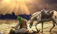 عکس لحظه شهادت امام حسین در کربلا
