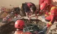 دهان باز کردن ناگهانی گودال ۴ متری در تهران حادثه‌ساز شد