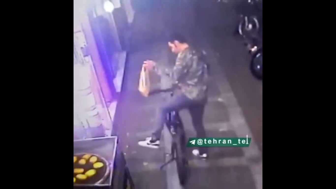 آرامش مثال‌زدنی این مرد جوان حین دزدیدن دوچرخه 