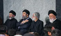 تصاویر فرزندان رهبر شهید در مراسم بزرگداشت