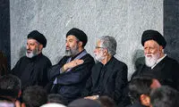 تصاویر فرزندان رهبر شهید در مراسم بزرگداشت
