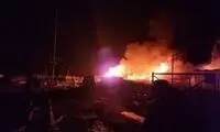 ویدئویی از یک انفجار شدید و شبانه در ارمنستان