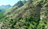 نمایی تماشایی از ارتفاعات هورامان در کردستان