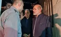 عیادت وزیر کشور از مصدومان حادثه آتش سوزی لنگرود