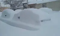 این روستا، زیر برف ناپدید شد