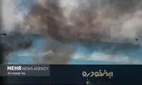 تصاویری از حمله به ایران خودرو در غرب تهران