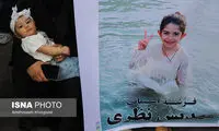 تصاویر جگرسوز از دانش آموزان شهید مینابی در کفن 