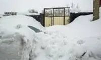 تصاویر جدید از ارتفاع باورنکردنی برف در کوهرنگ