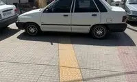 دست نوشته جالب زیرِ برف پاک‌کنِ پراید متخلف