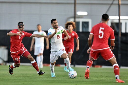 جزئیاتی از بازی دوستانه ایران مقابل تونس
