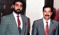 تصویری از پسر صدام حسین در استادیوم فوتبال