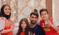 تیپ جذاب همسر بیرانوند با لباس محلی