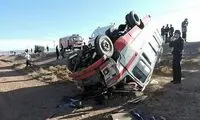 واژگونی خونین مینی‌بوس کارگران در جاده کرمانشاه