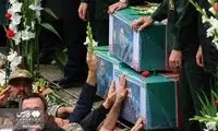 عکس فرزند رهبری در مراسم تشییع پیکر رئیسی