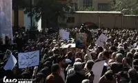 تصویر زینب سلیمانی در مراسم خاکسپاری محمد کاسبی